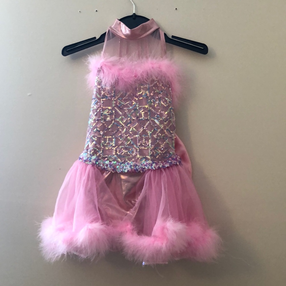 Pink jazz dance costume